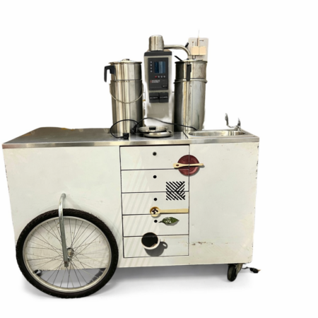 Kahvikärry läpivirtauskeittimellä