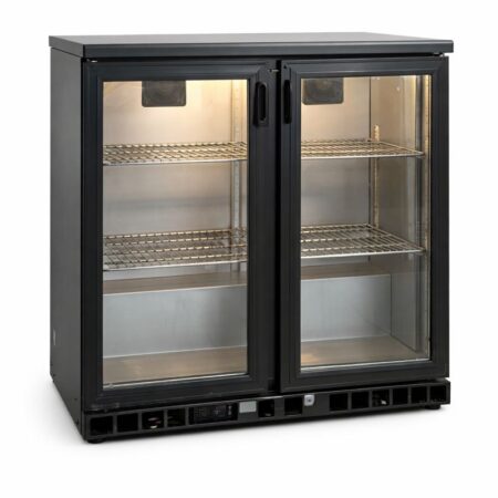 EQP-13 | Juomakaappi – 2-ovinen kylmäkaappi (lasiovet)